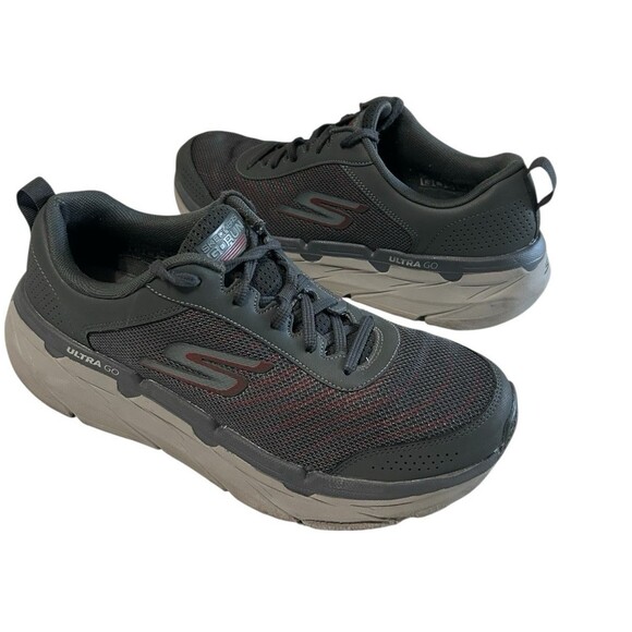 Skechers Go Run Ultra Max Cushioning Premier Running Gray Shoes 220078 Sz 9.5 - Picture 3 of 13